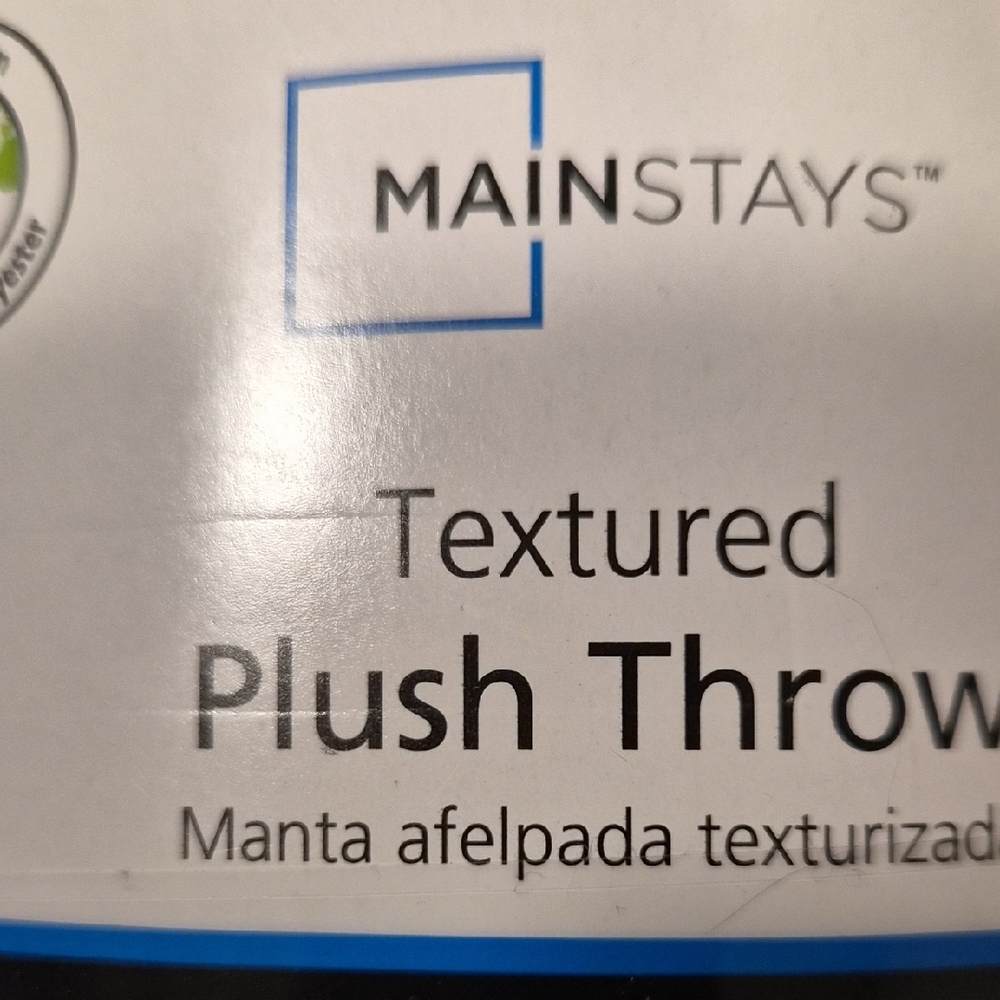 Light Blue Textured Throw Blanket - Picture 3 of 13